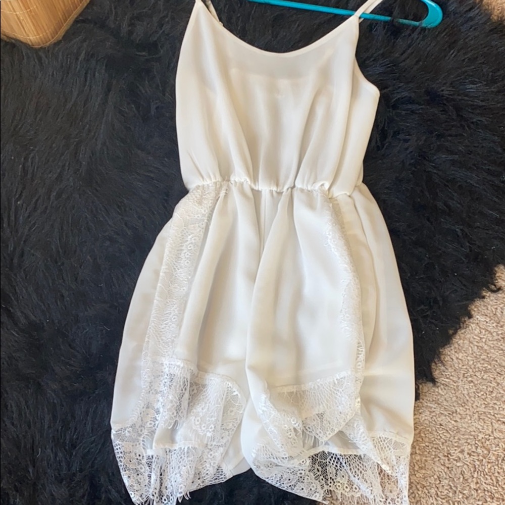White lace romper